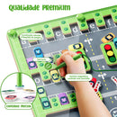 Labirinto Magnético do Alfabeto Madeira Montessori Brinquedos Infantil