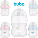Mamadeira Buba Easy Flow Anticólica 120ml RN Branca Rosa Azul